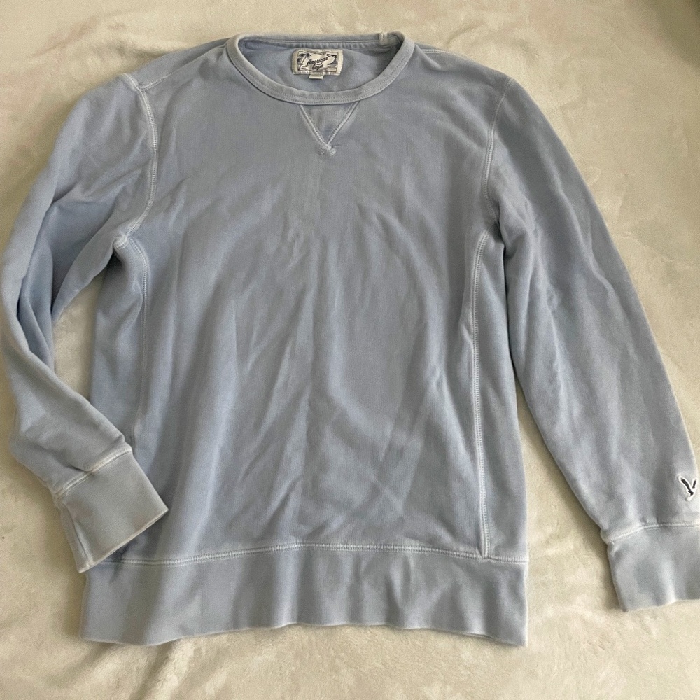 AE Men's Blue Crewneck Sweater